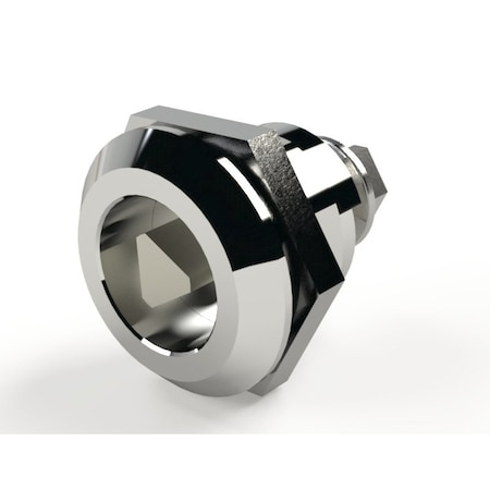 Saginaw Control & Engineering Latch, Triangular w/ Skeleton Key Chrome SCE-DL7TE